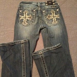 Miss Me girl's size 10 bootcut jeans